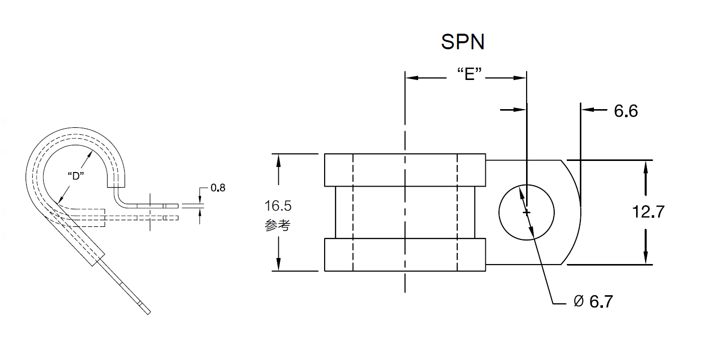 GSPN/GSPNW镀锌钢线夹 GSPN/GSPNW镀锌钢线夹